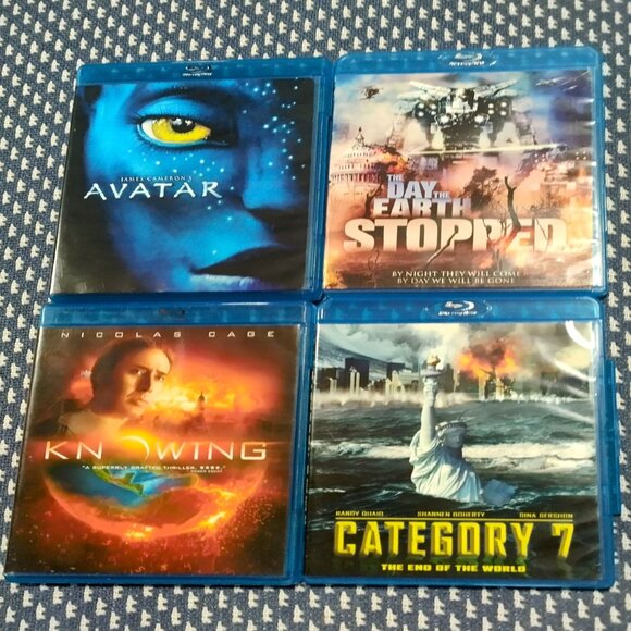 Sci-Fi Blu-Ray Set: Avatar, The Day the Earth Stopped, Category 7, and Knowing - Picture 1 of 9
